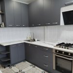 Угловая кухня Свежесть 4,45 метра (серый пыльный)