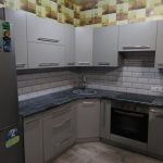 Угловая кухня Сити 4 метра (серый пыльный)