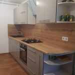 Прямая кухня Рим 3,3 метра (кашемир серый)