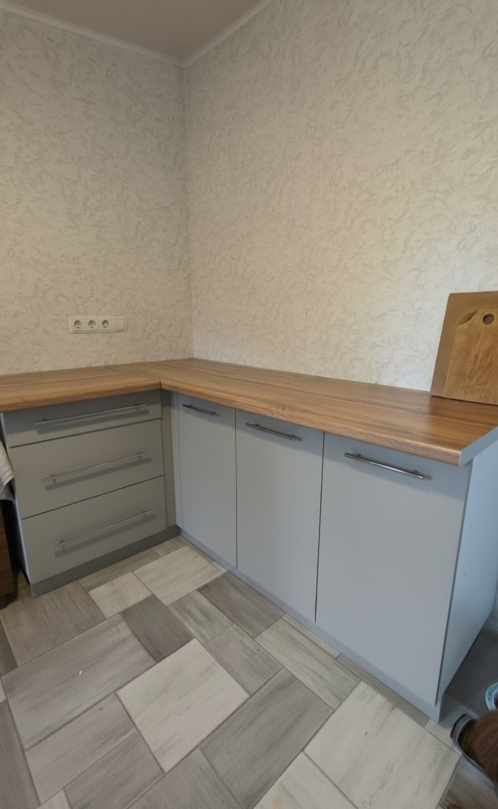 Угловая кухня Стиль 3,2 метра (серый пыльный)