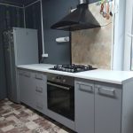 Прямая кухня Марсель 2,2 метра (серый пыльный)