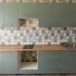 Прямая кухня Эконом 3 метра (зеленый самшит)