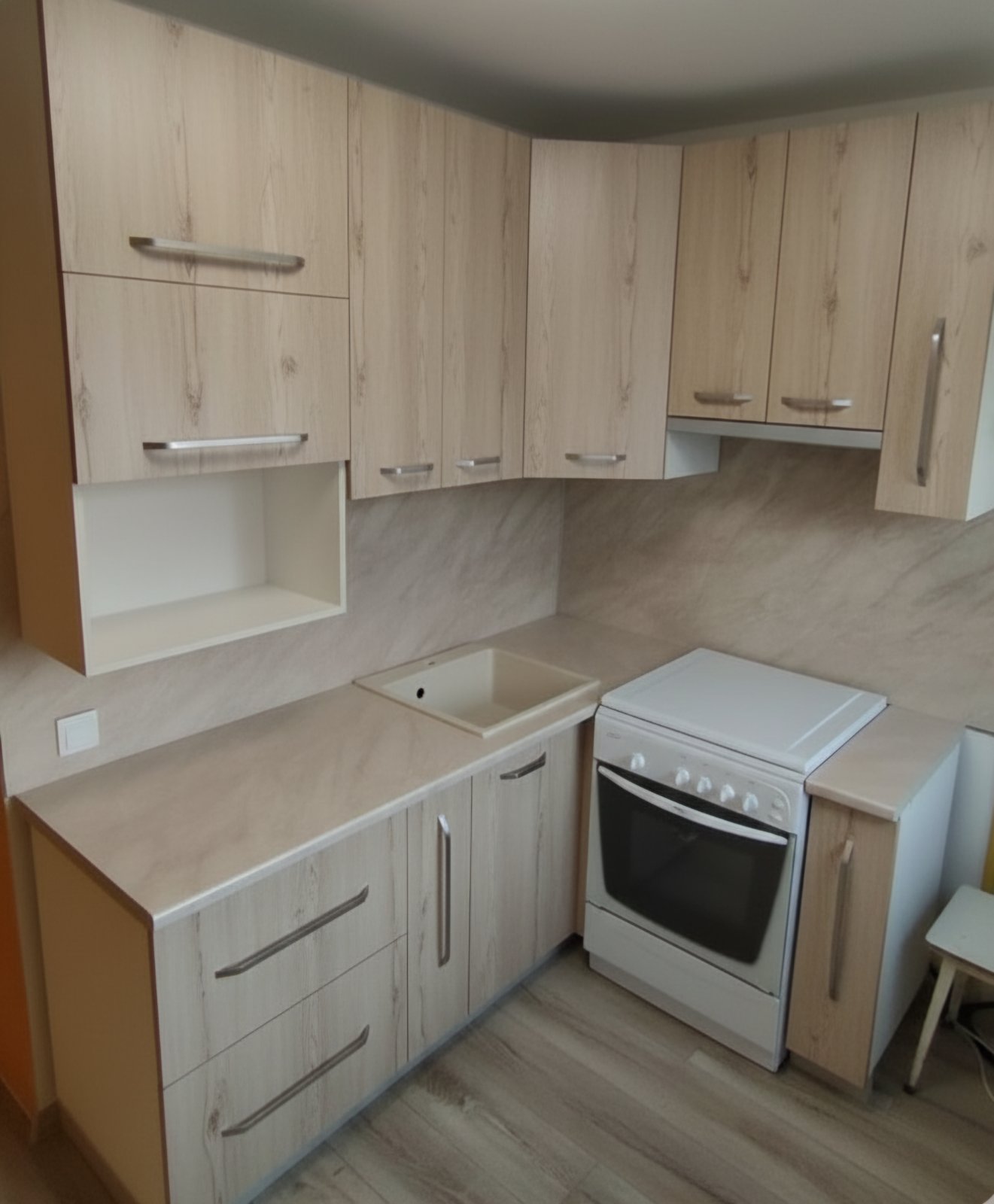 Угловая кухня Кремона 3,2 метра (дуб сонома)