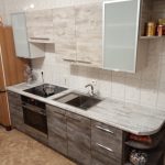 Прямая кухня Минимал 2,5 метра (дуб юкон/сосна джексон)