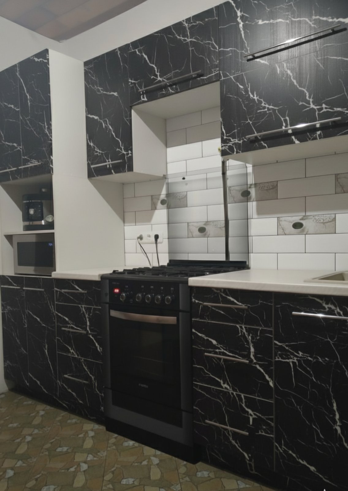 Угловая кухня Блэнд 4,1 метра (марквина)