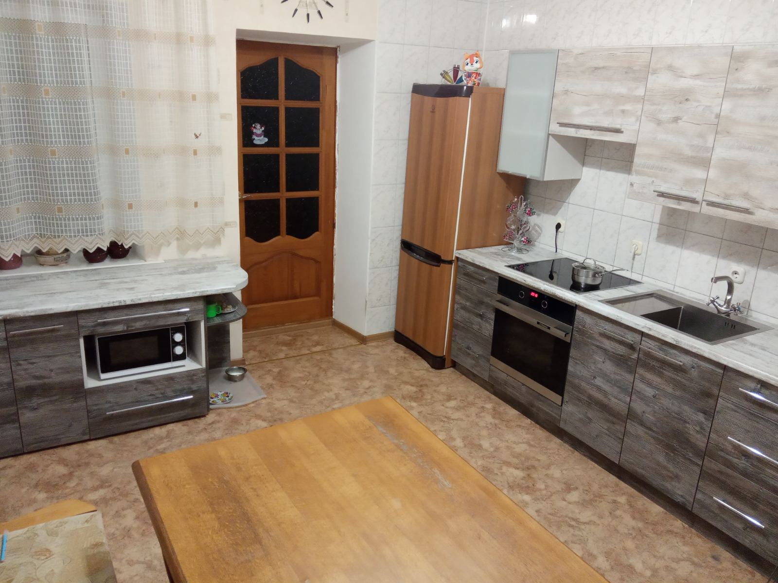 Прямая кухня Минимал 2,5 метра (дуб юкон/сосна джексон)