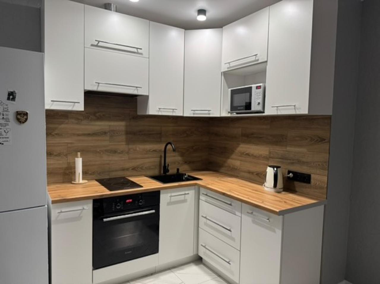 Угловая кухня Тимгад 3,3 метра (белая)