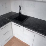 Угловая кухня Венера 3,9 метра (ледяное дерево)