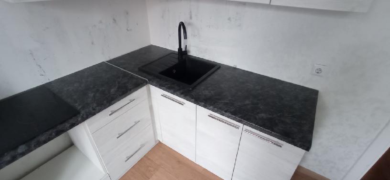 Угловая кухня Венера 3,9 метра (ледяное дерево)