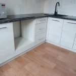 Угловая кухня Венера 3,9 метра (ледяное дерево)