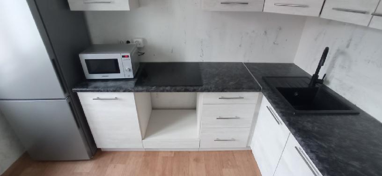 Угловая кухня Венера 3,9 метра (ледяное дерево)