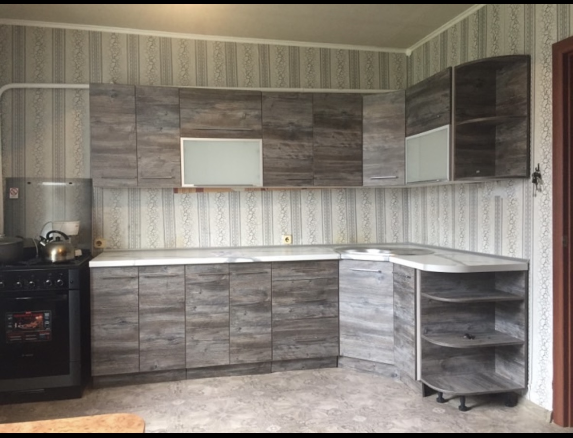 Угловая кухня ИнноваСтиль 4,2 метра (сосна джексон)