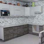 Угловая кухня Минимализм 4,3 метра (сан-марио/сосна джексон)