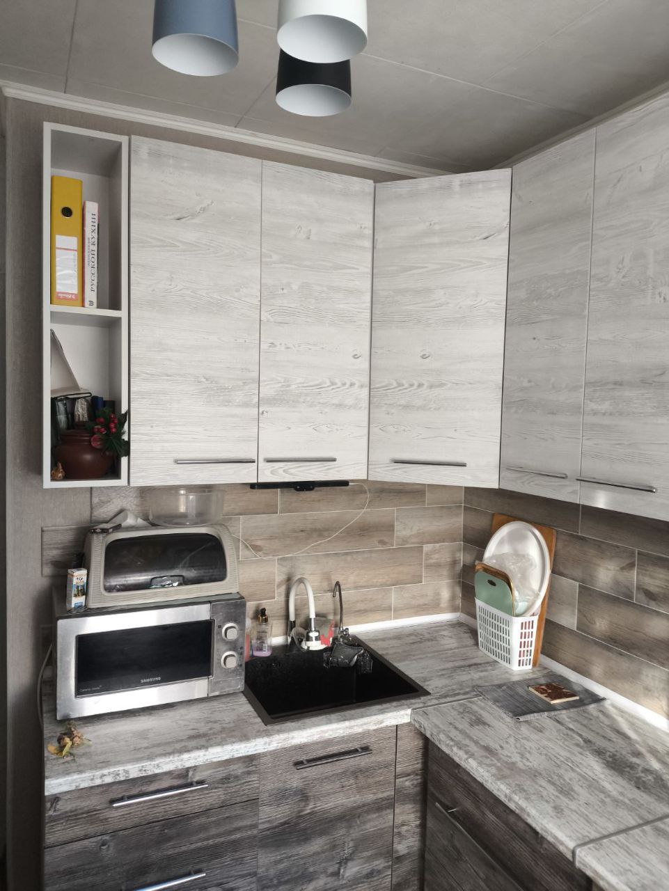 Угловая кухня Элегия 4,1 метра (сосна джексон)