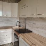 Угловая кухня Городской минимализм 4,8 метра (белый форфоровый оникс)