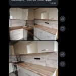 Угловая кухня Городской минимализм 4,8 метра (белый форфоровый оникс)