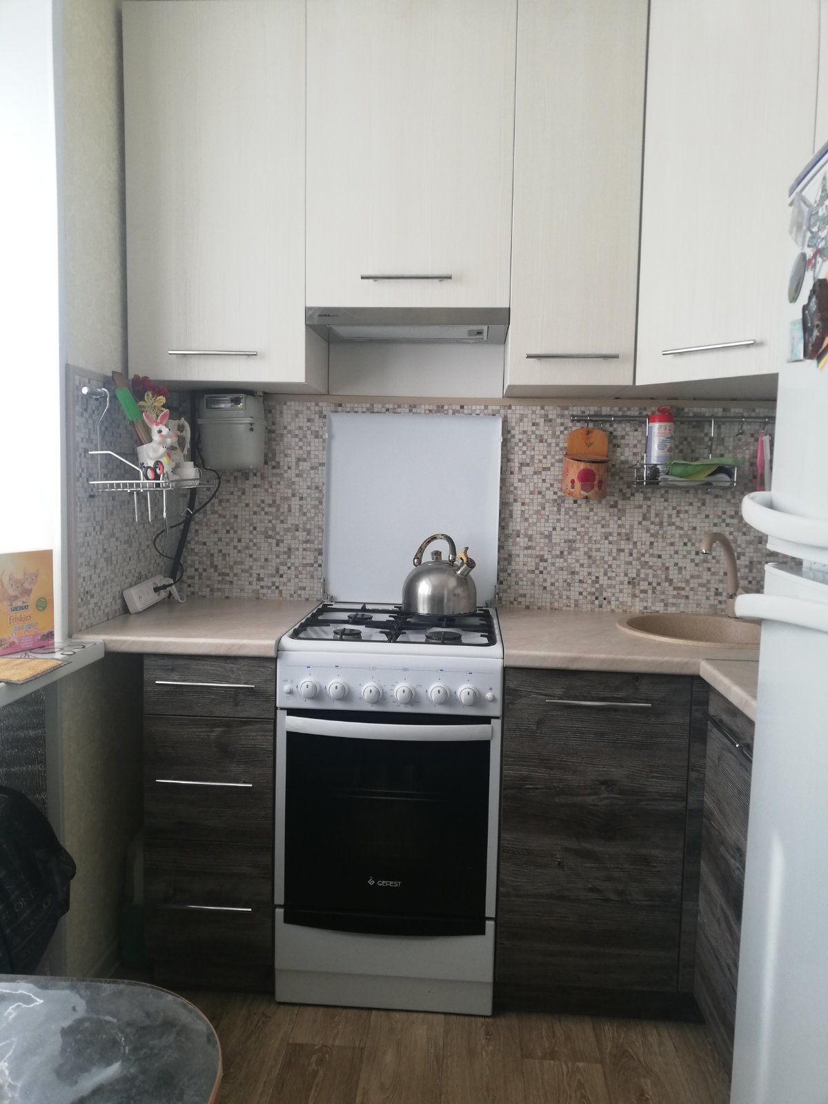 Угловая кухня Новый Взгляд 2,8 метра (бодега/сосна джексон)