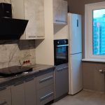 Прямая кухня ЭкоЛофт 3,2 метра (бетон спаркс лайт/серый пыльный)