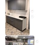 Угловая кухня Лофт-шик 6,4 метров (оникс серый)