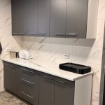 Угловая кухня Лофт-шик 6,4 метров (оникс серый)