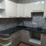 Угловая кухня СитиЛофт 3,7 метра (ваниль/капучино)