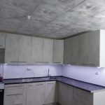 Угловая кухня Стиль Перспектива 5 метров (хромикс белый)