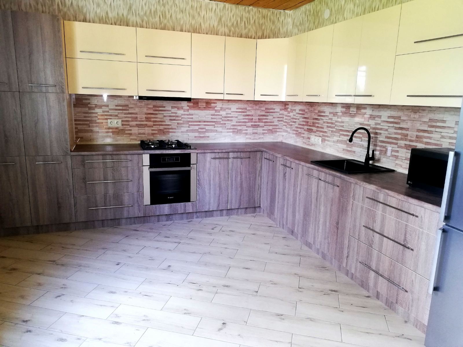 Угловая кухня ТрендДизайн 6,6 метров (вижен/дуб сонома)