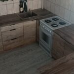 Угловая кухня Брауни 4,5 метра (дуб юкон)